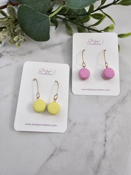 Macarons dangle earrings