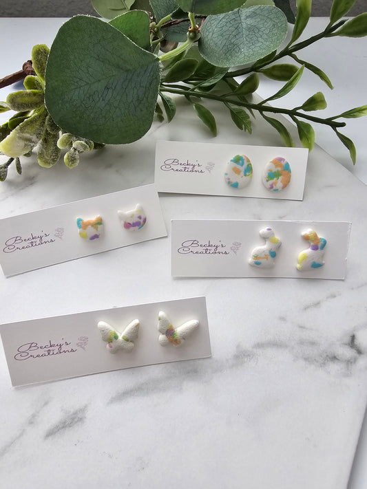 Colorful spring studs