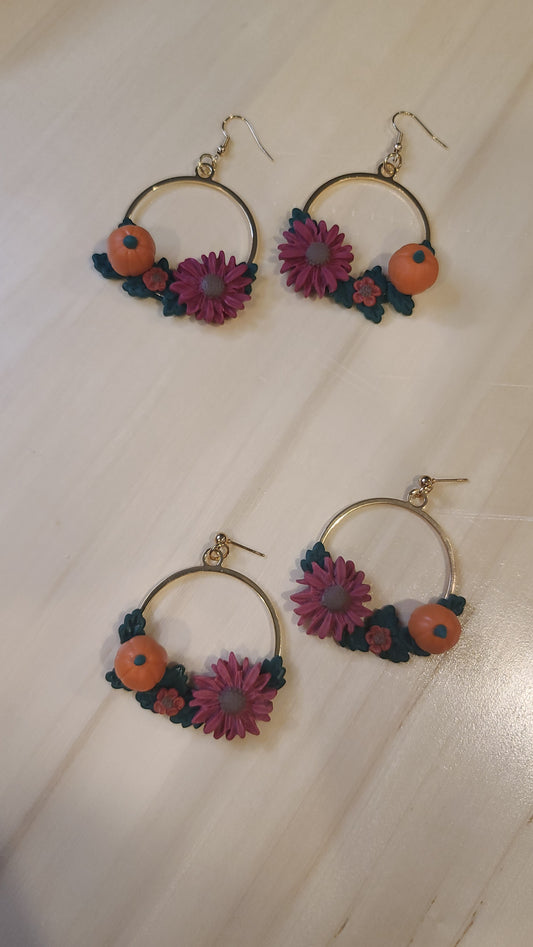Pumpkin Garden Earring