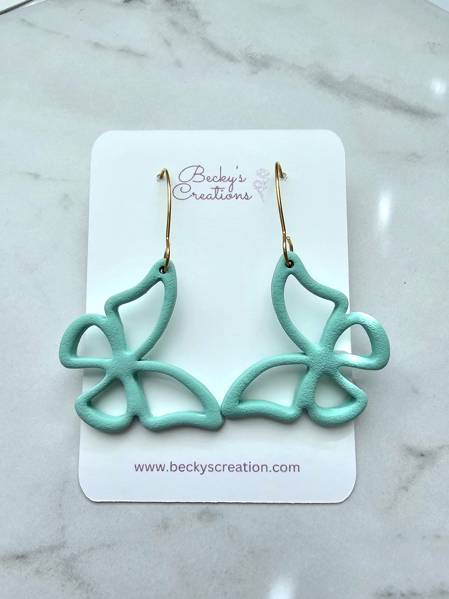 Simple butterfly earrings