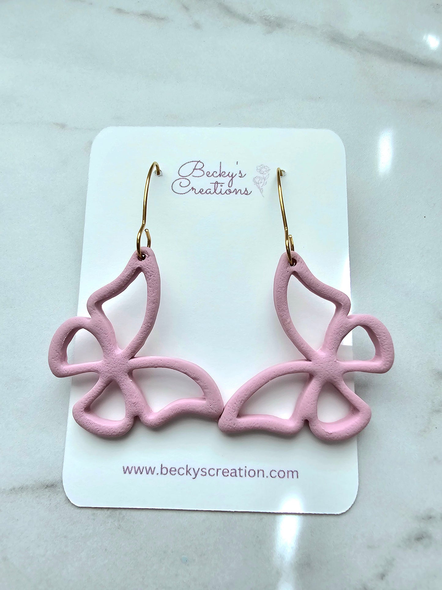 Simple butterfly earrings