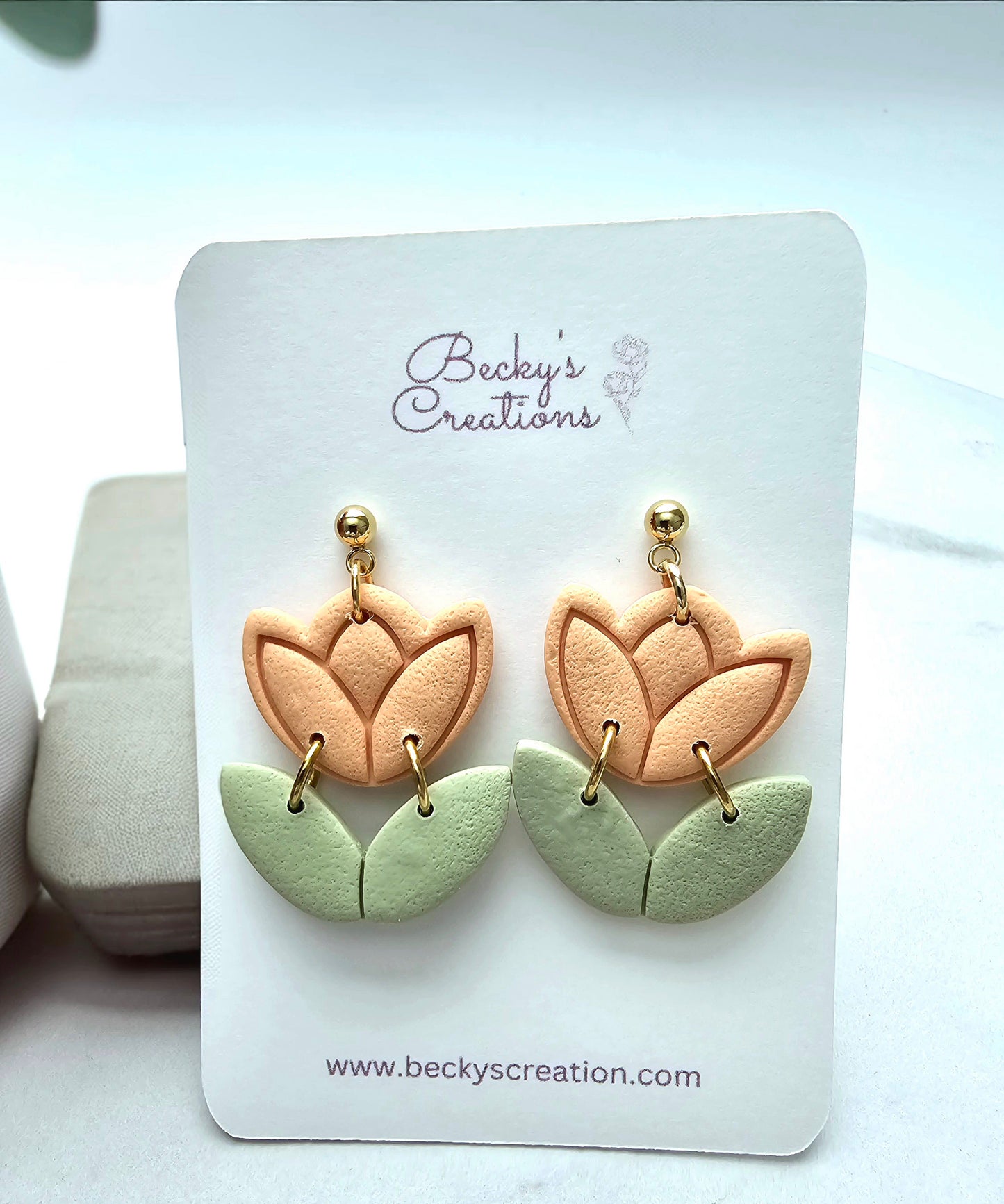 Spring flower earrings