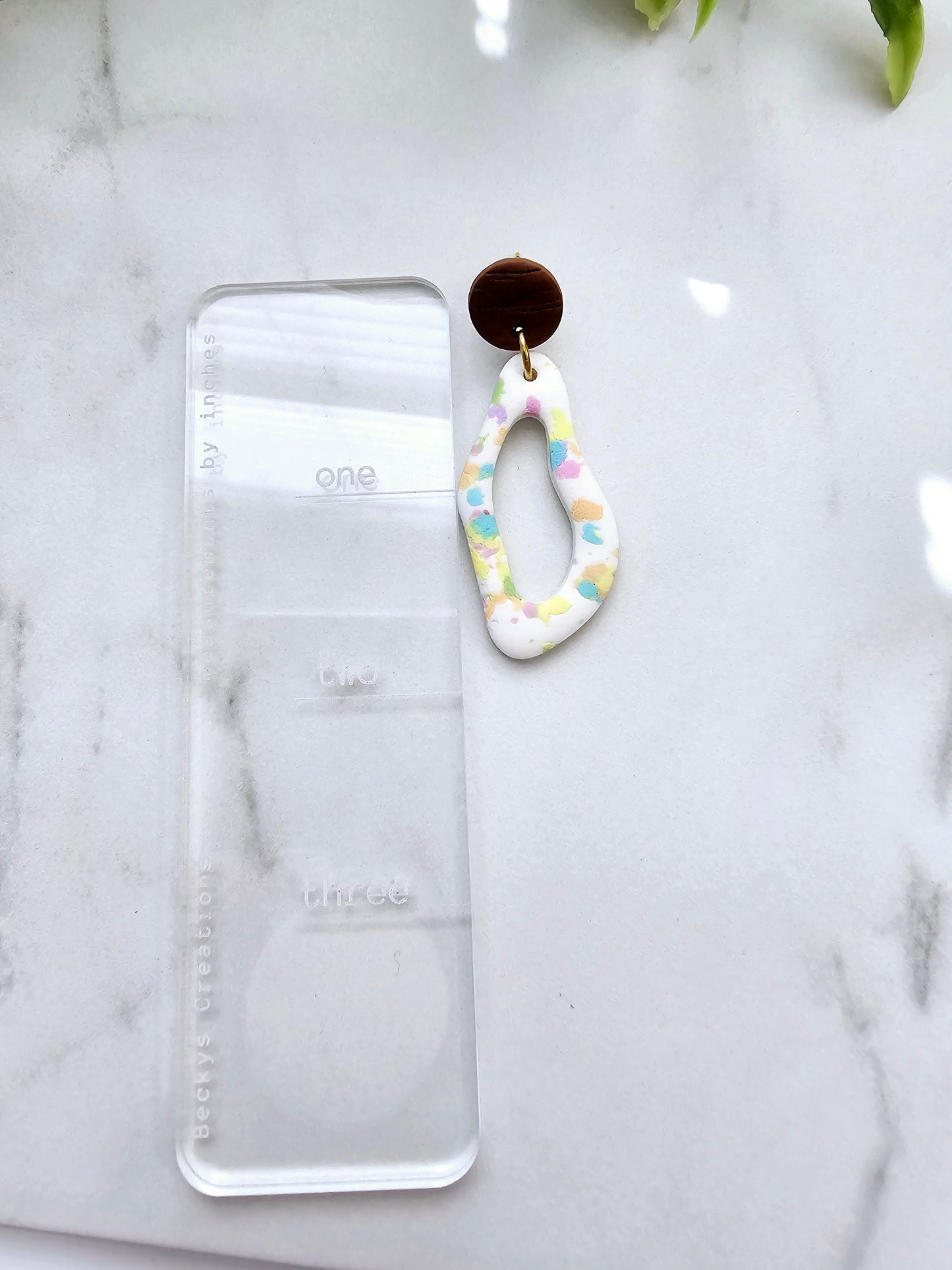 Organic shaped earrings