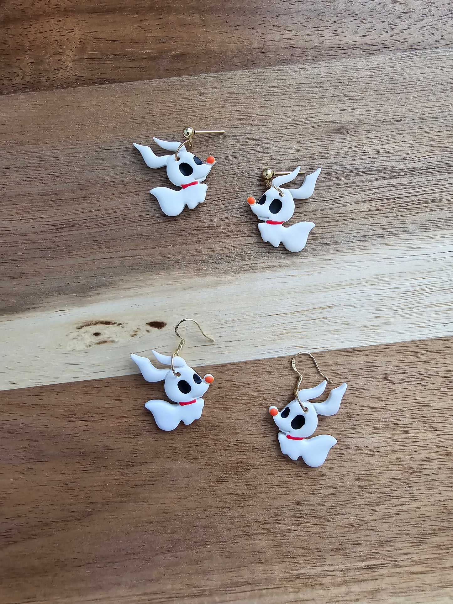 Ghost dog earrings