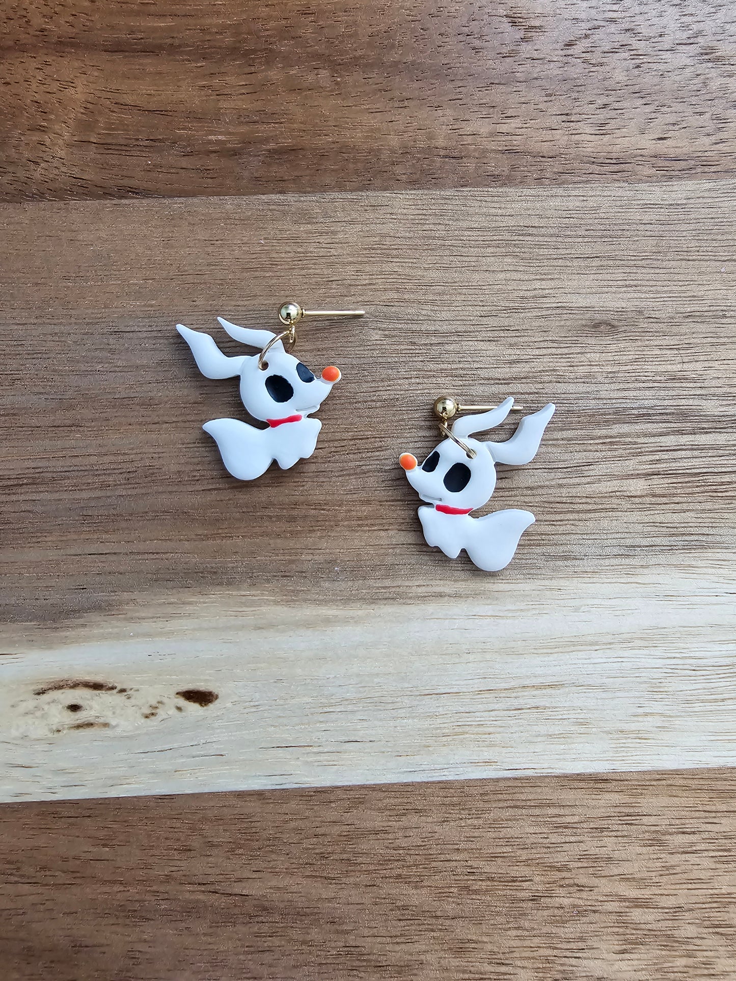 Ghost dog earrings