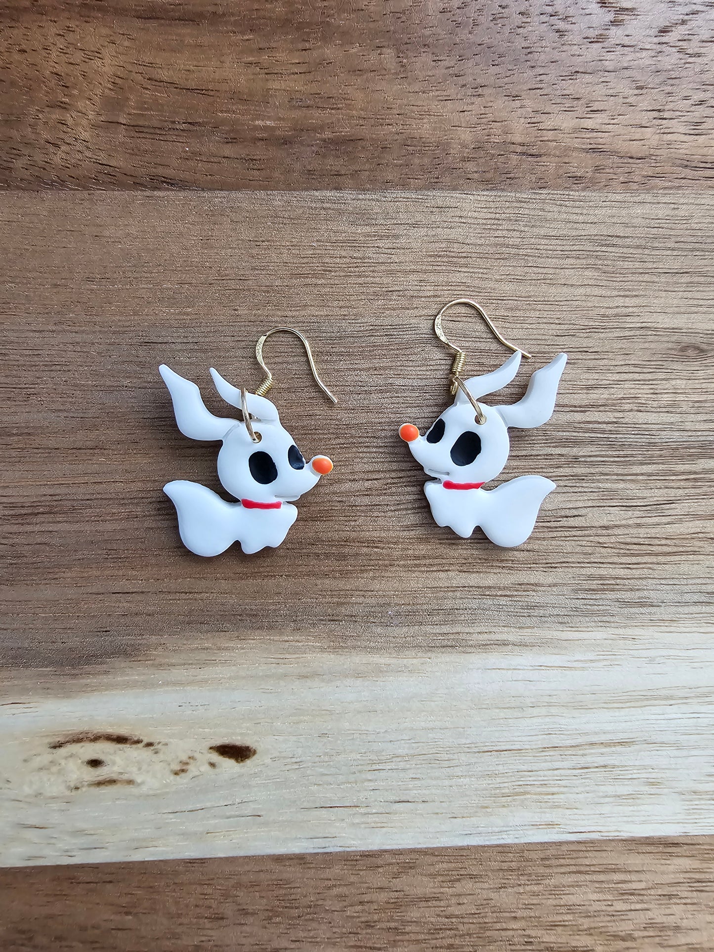 Ghost dog earrings