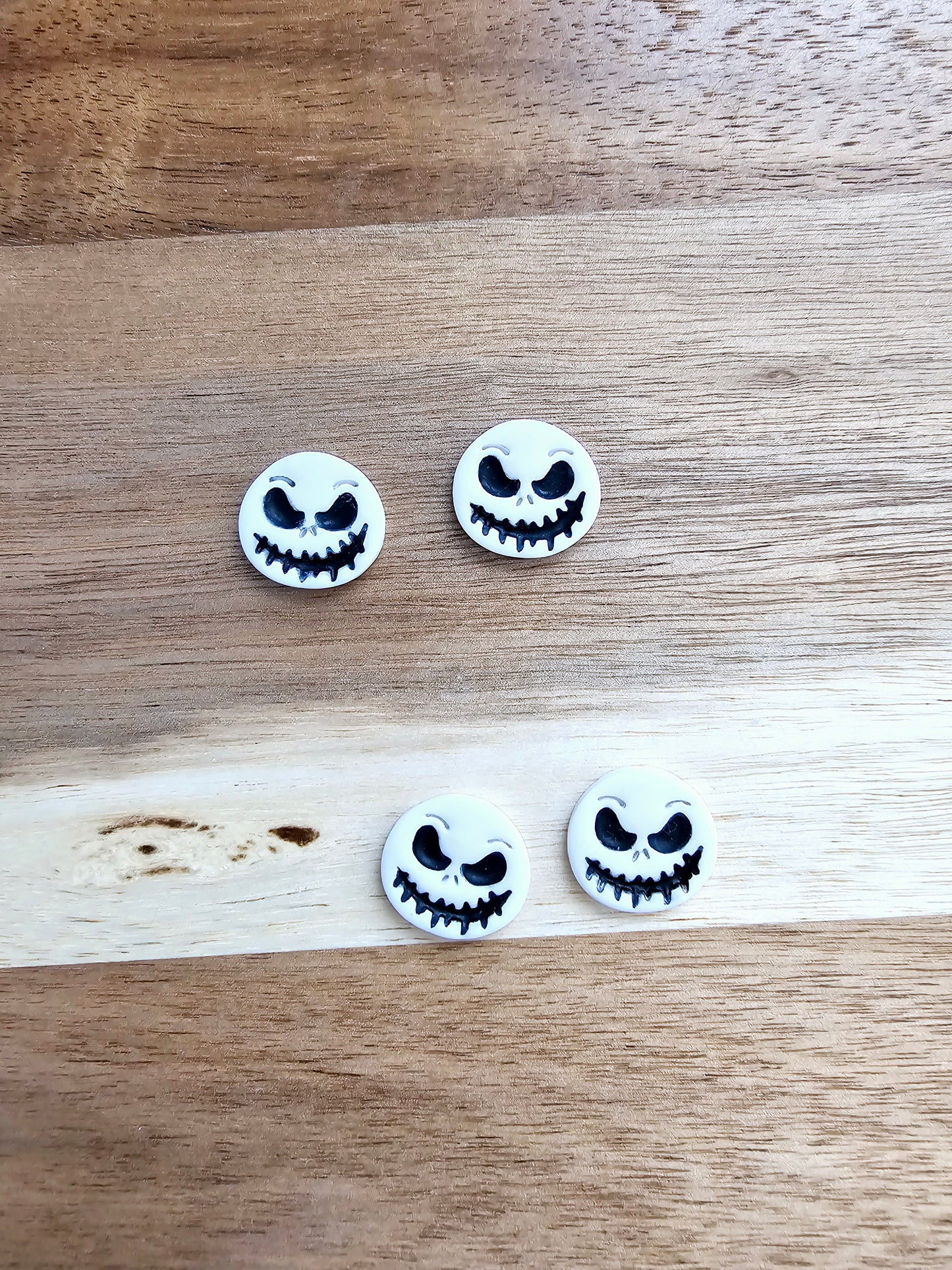 Skeleton stud earrings