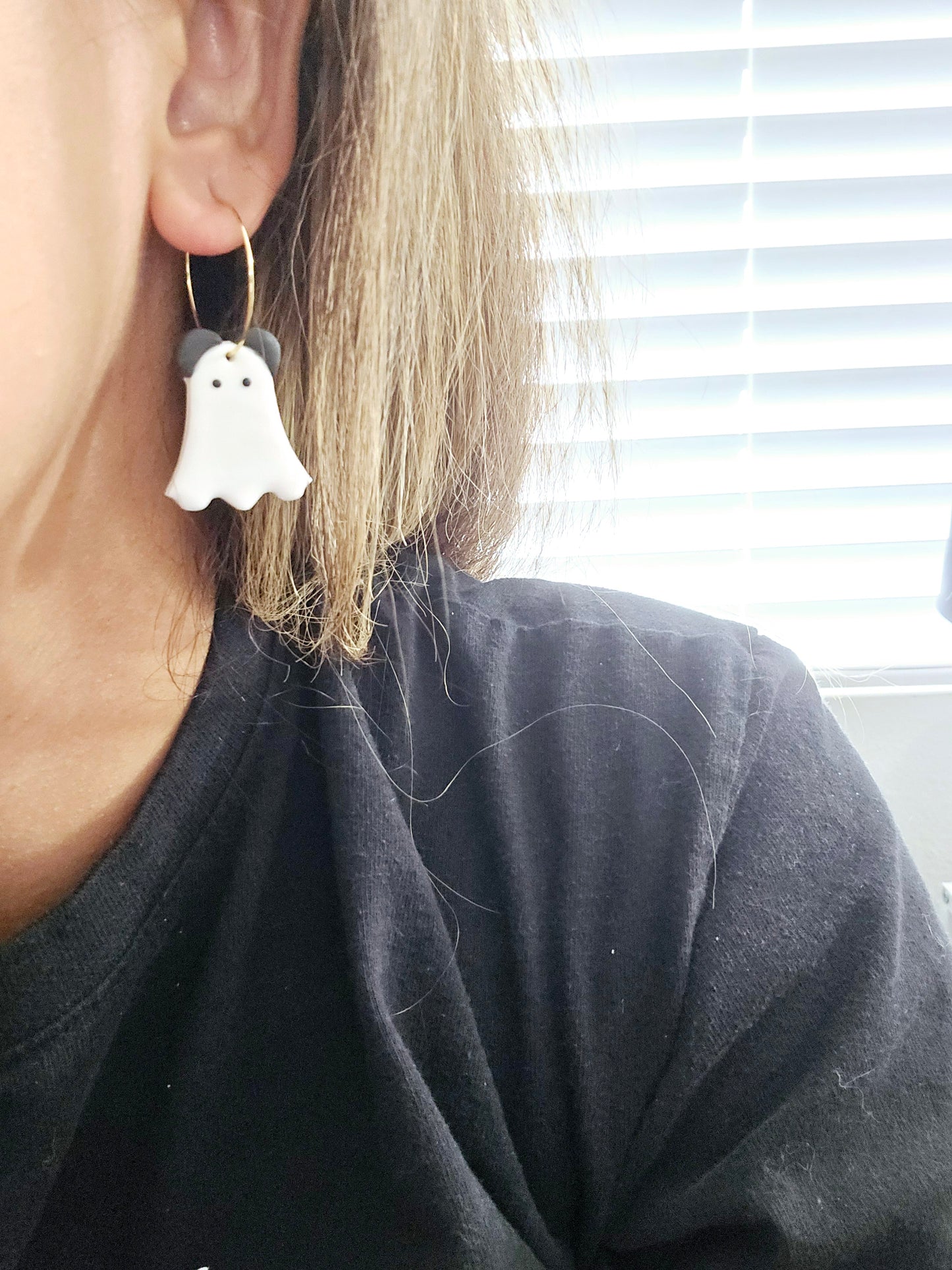 Ghost mouse earrings