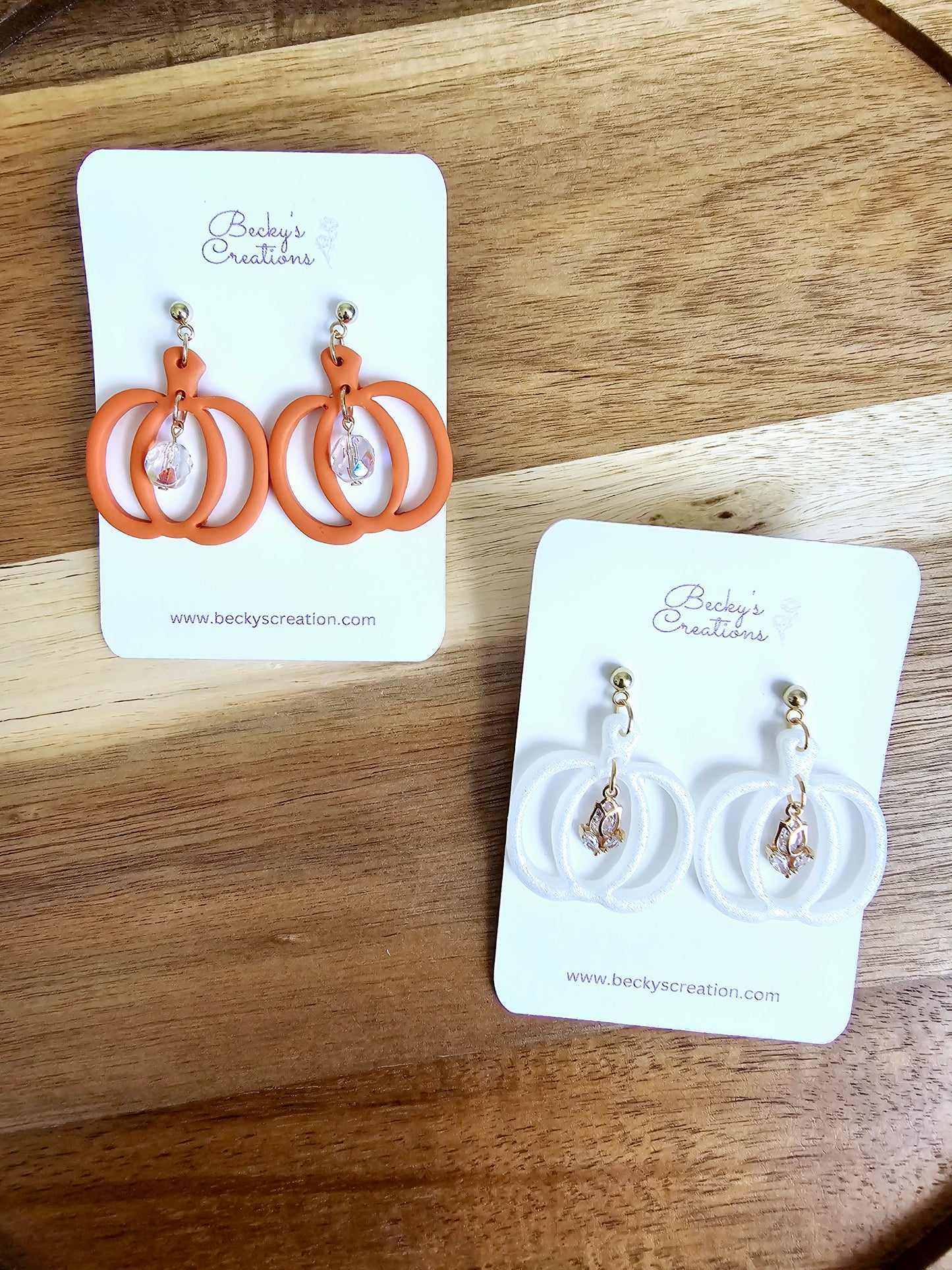 Pumpkin with Charm earrings