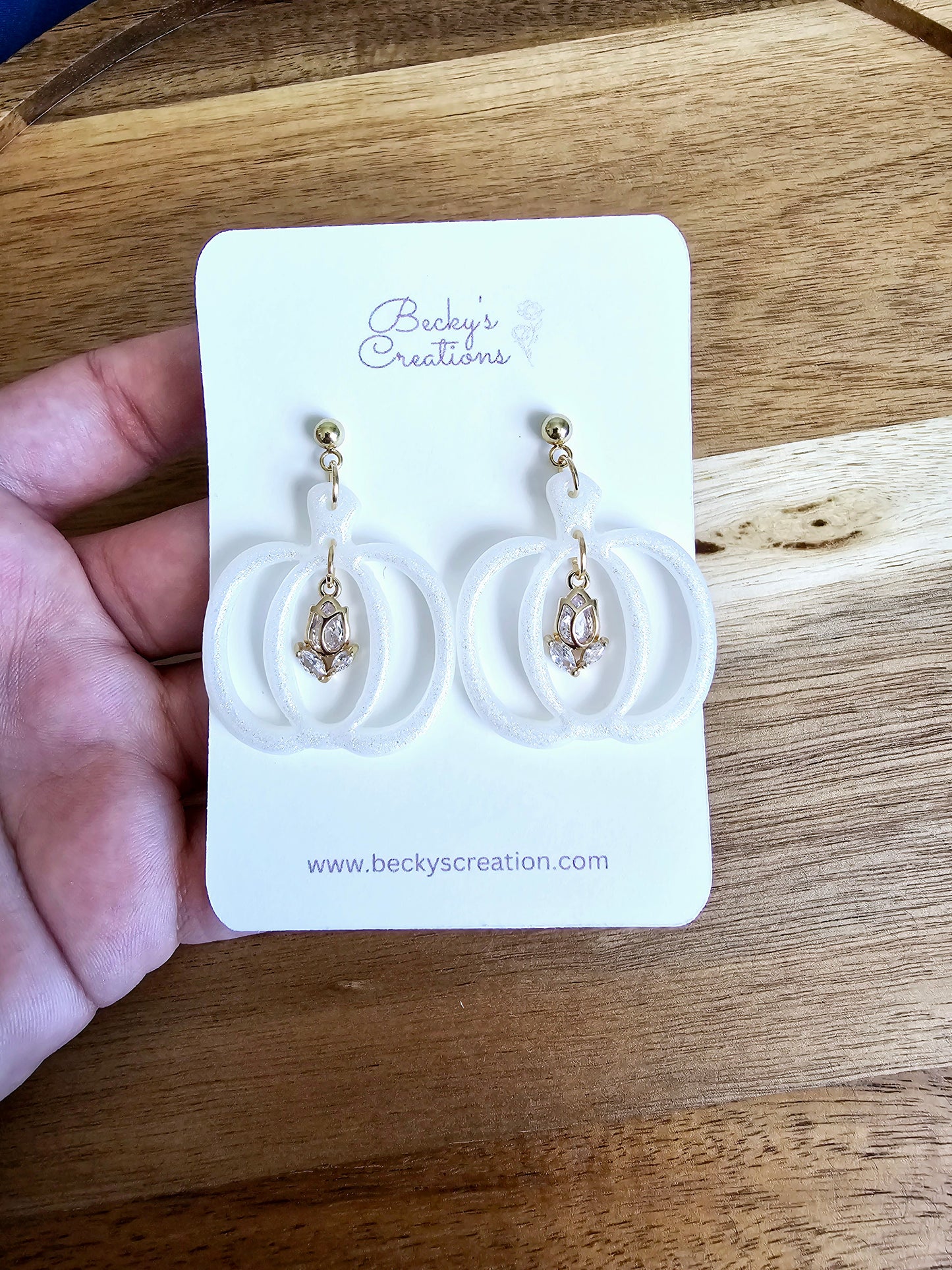 Pumpkin with Charm earrings