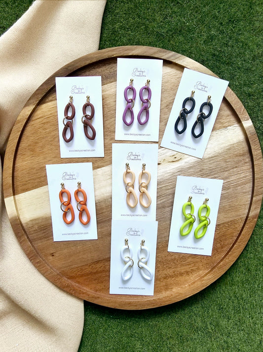 Skinny drop earrings