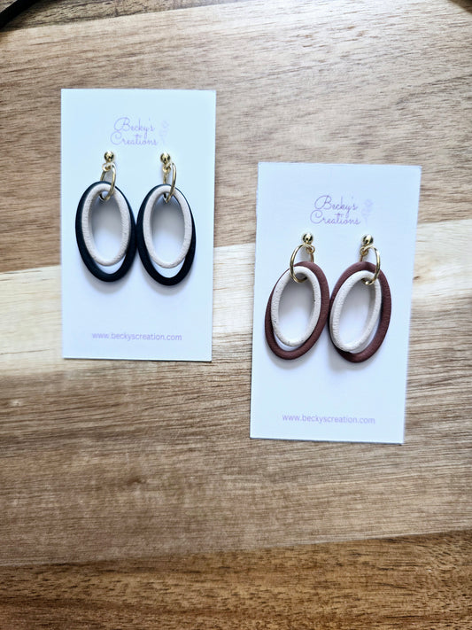 Skinny Oval dangles