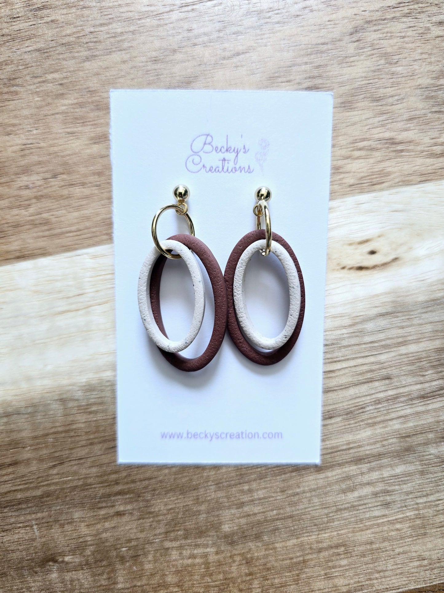 Skinny Oval dangles