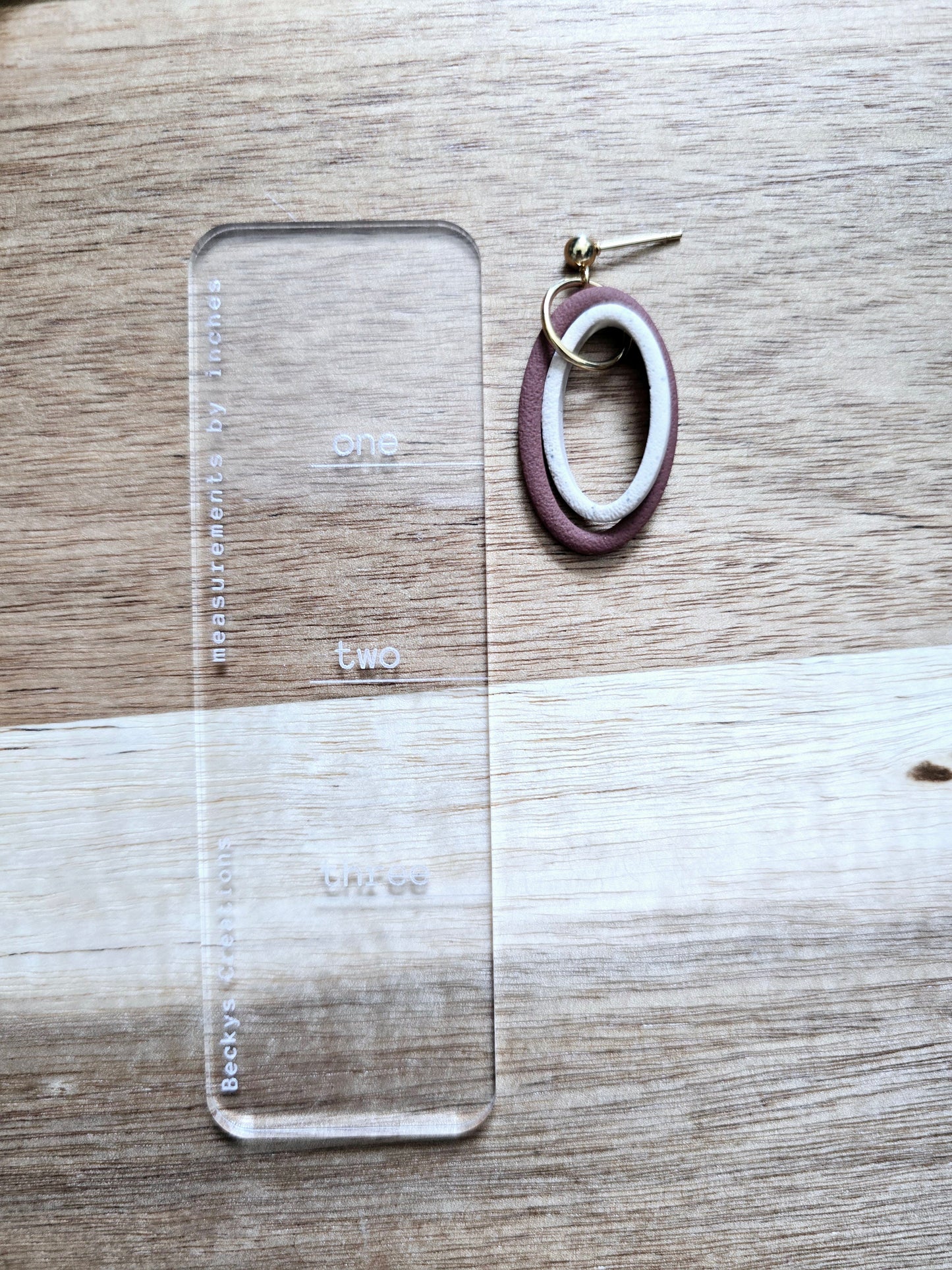 Skinny Oval dangles