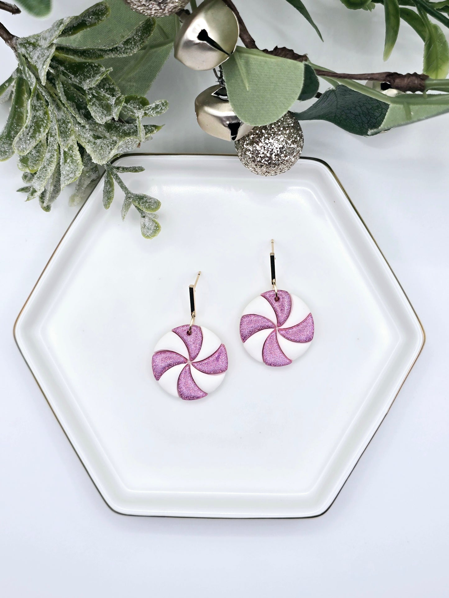 Peppermint Candy Earrings