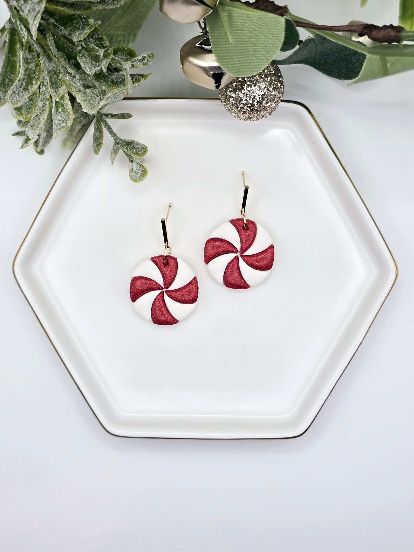 Peppermint Candy Earrings