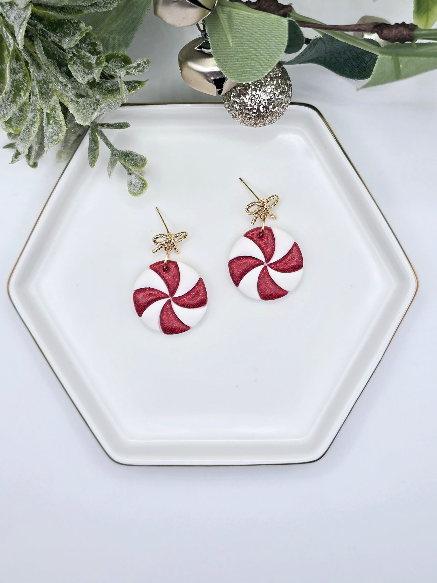 Peppermint Candy Earrings