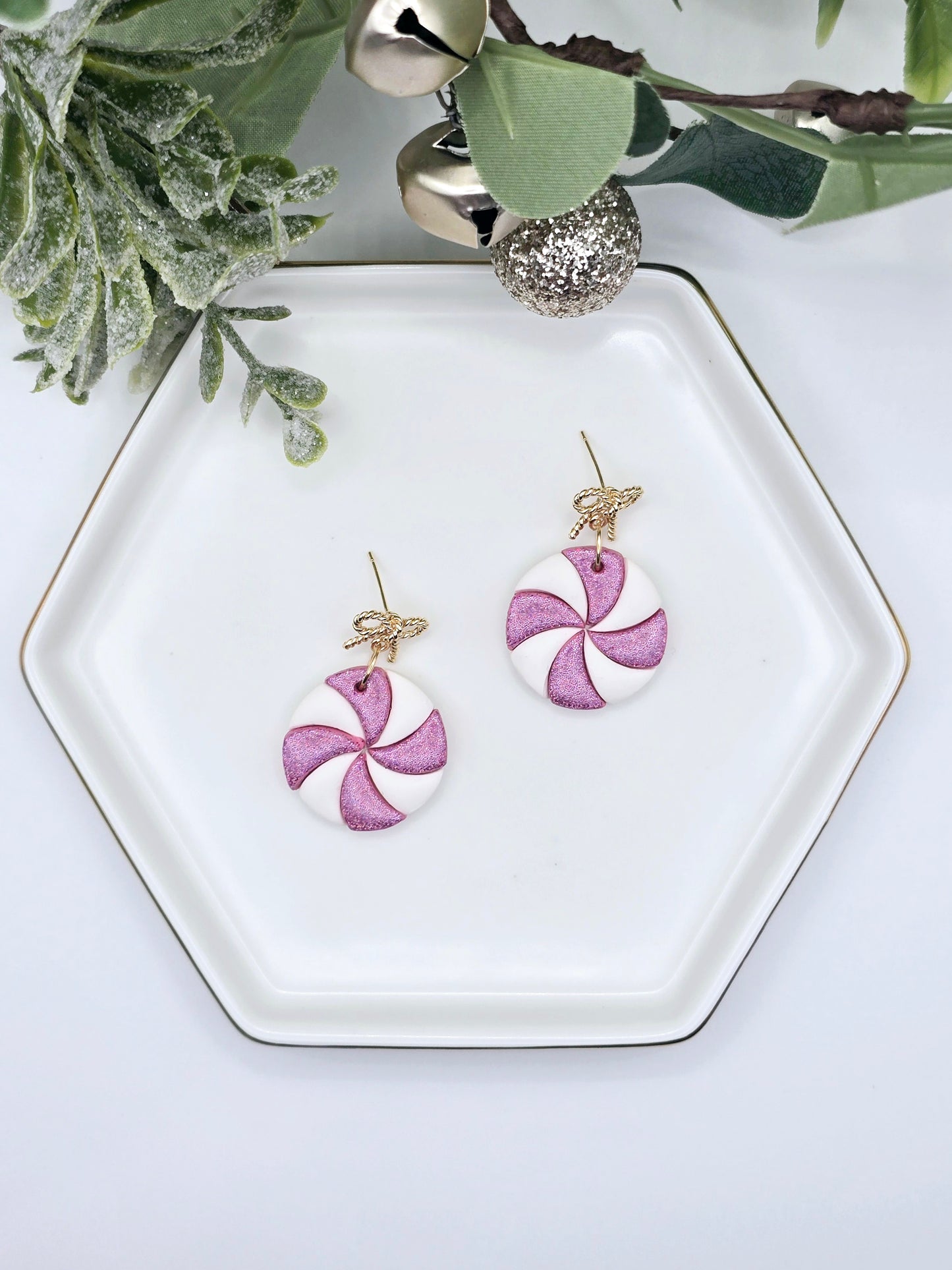 Peppermint Candy Earrings