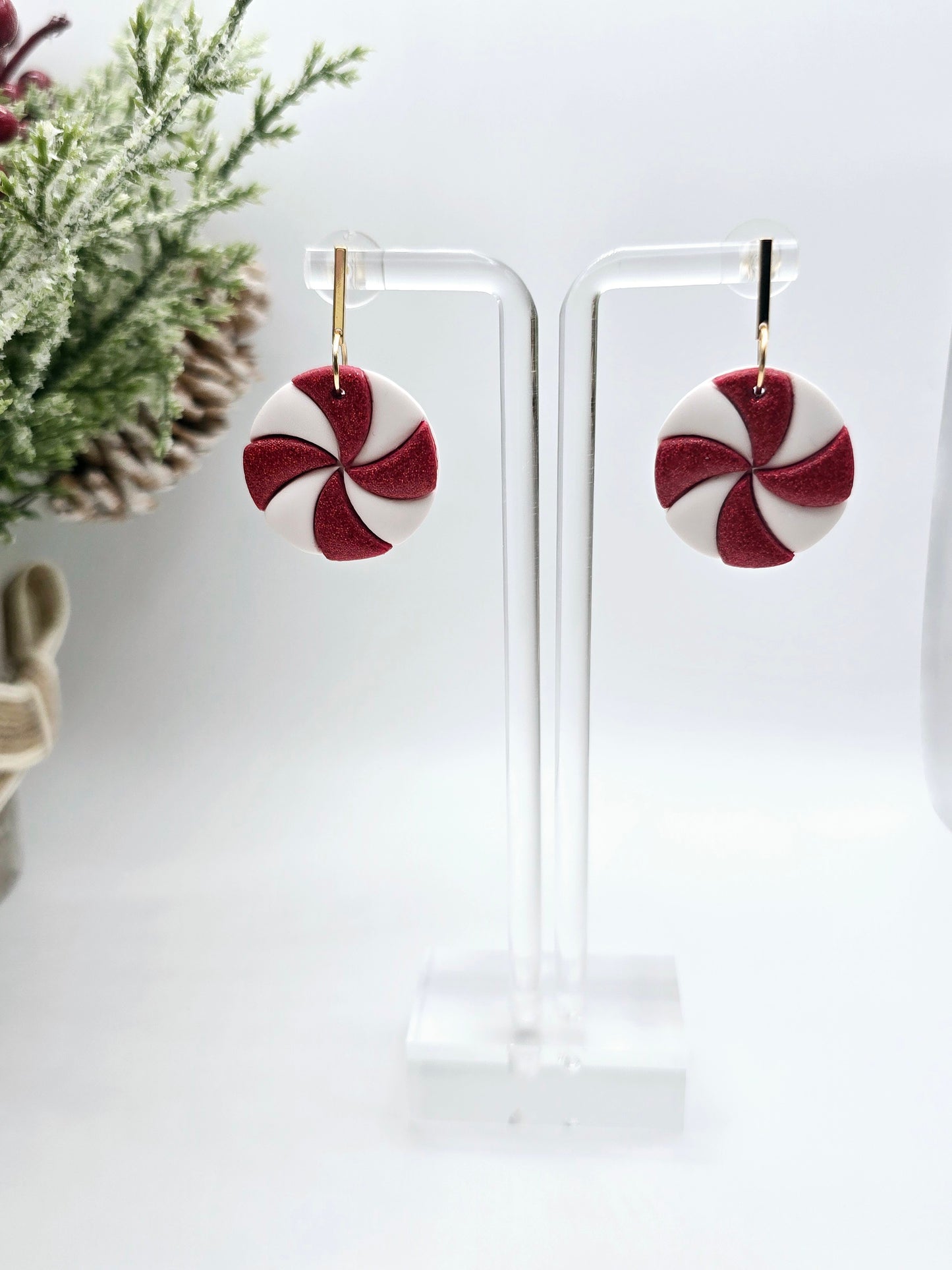 Peppermint Candy Earrings