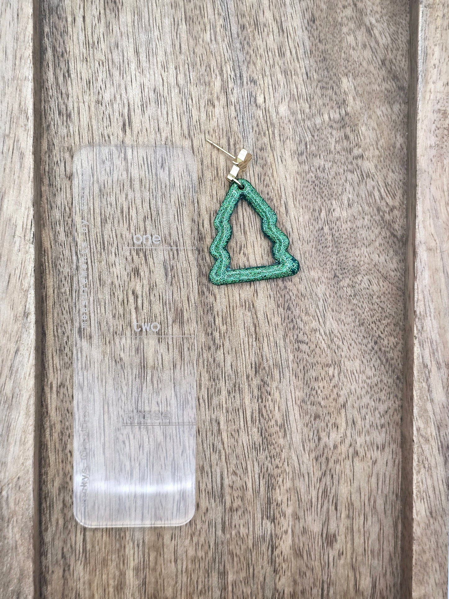 Glitter Christmas tree Dangle