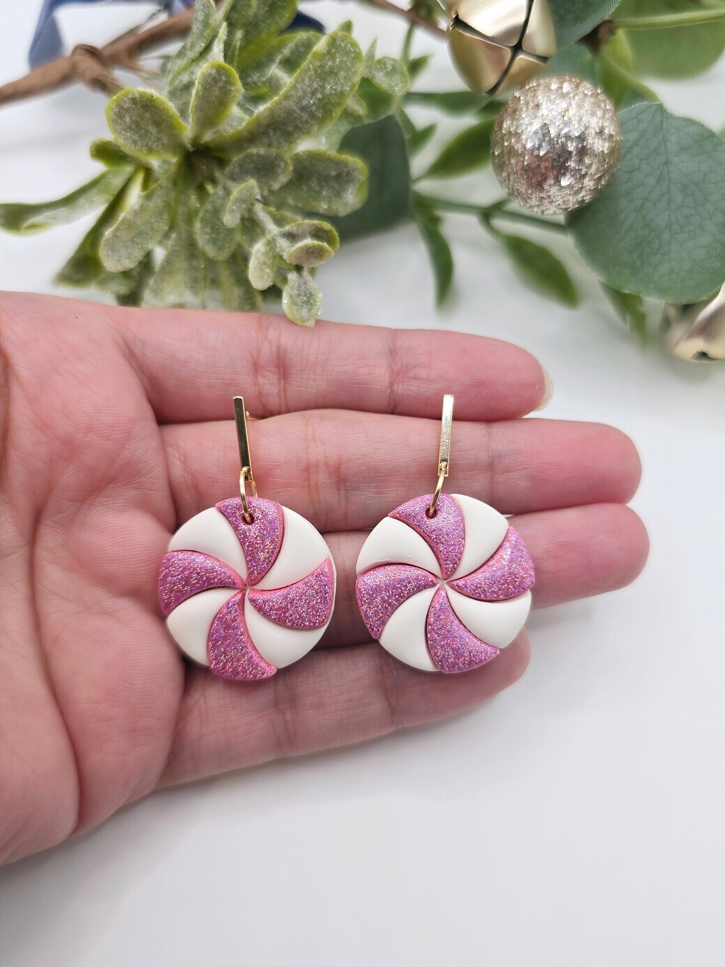 Peppermint Candy Earrings