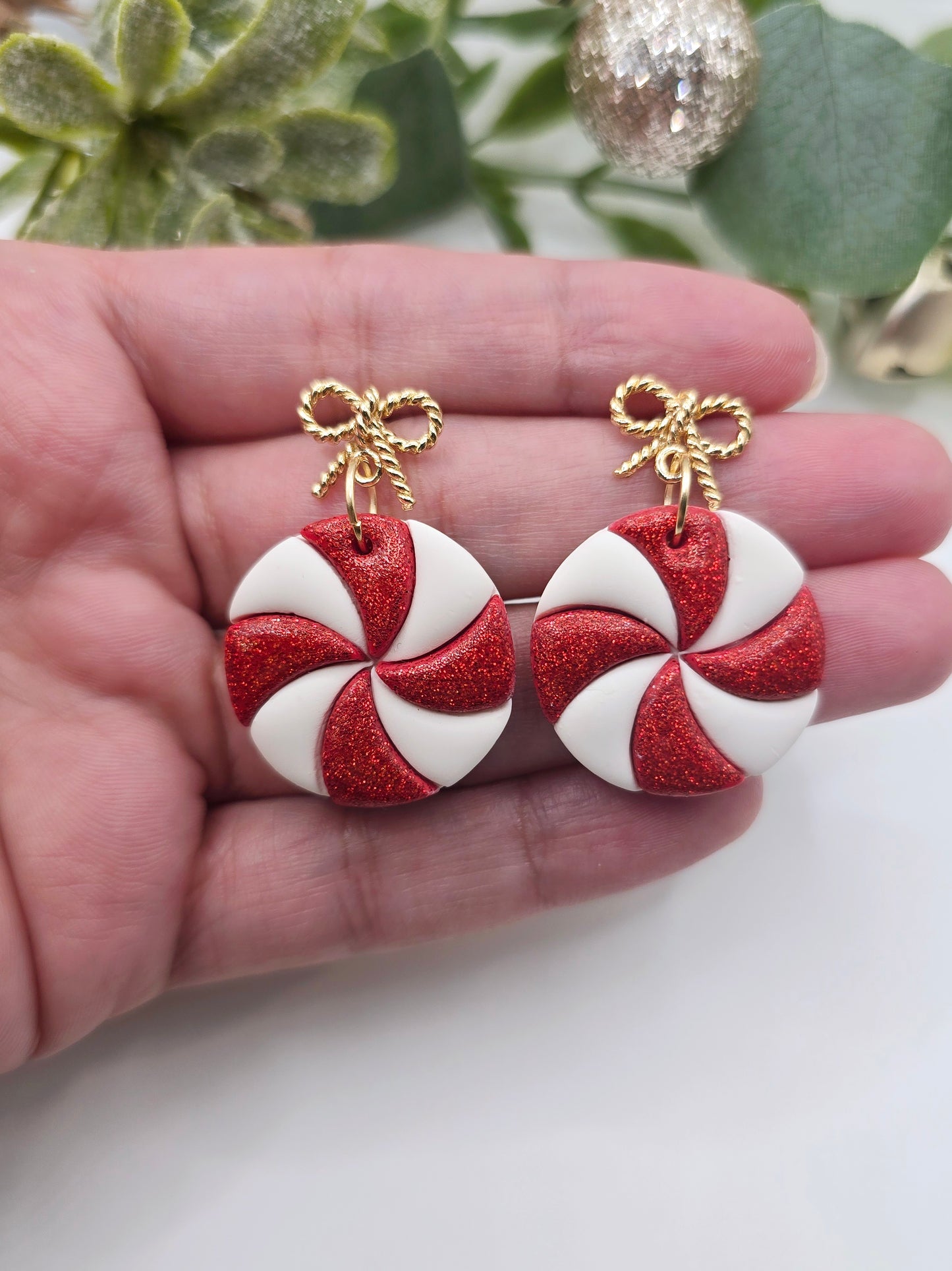 Peppermint Candy Earrings