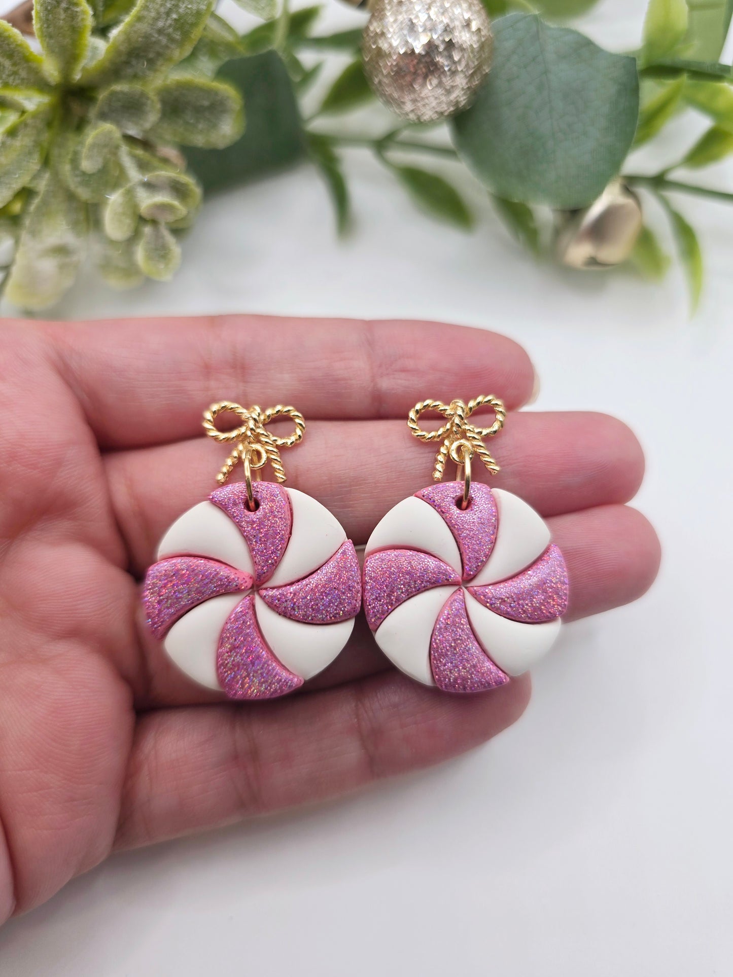 Peppermint Candy Earrings