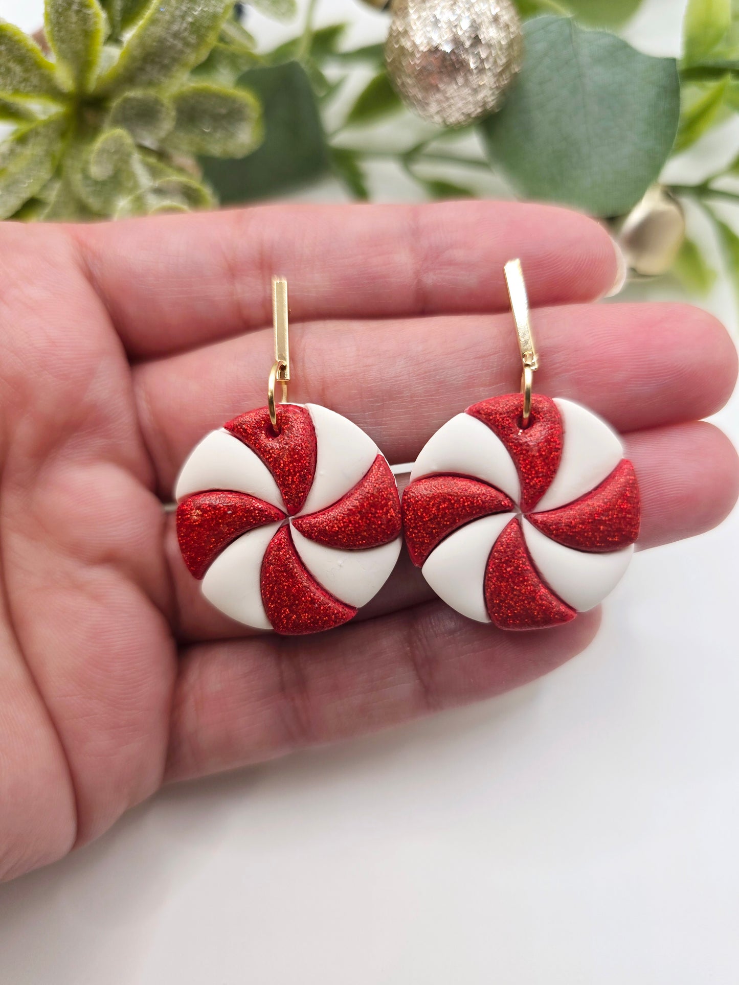 Peppermint Candy Earrings