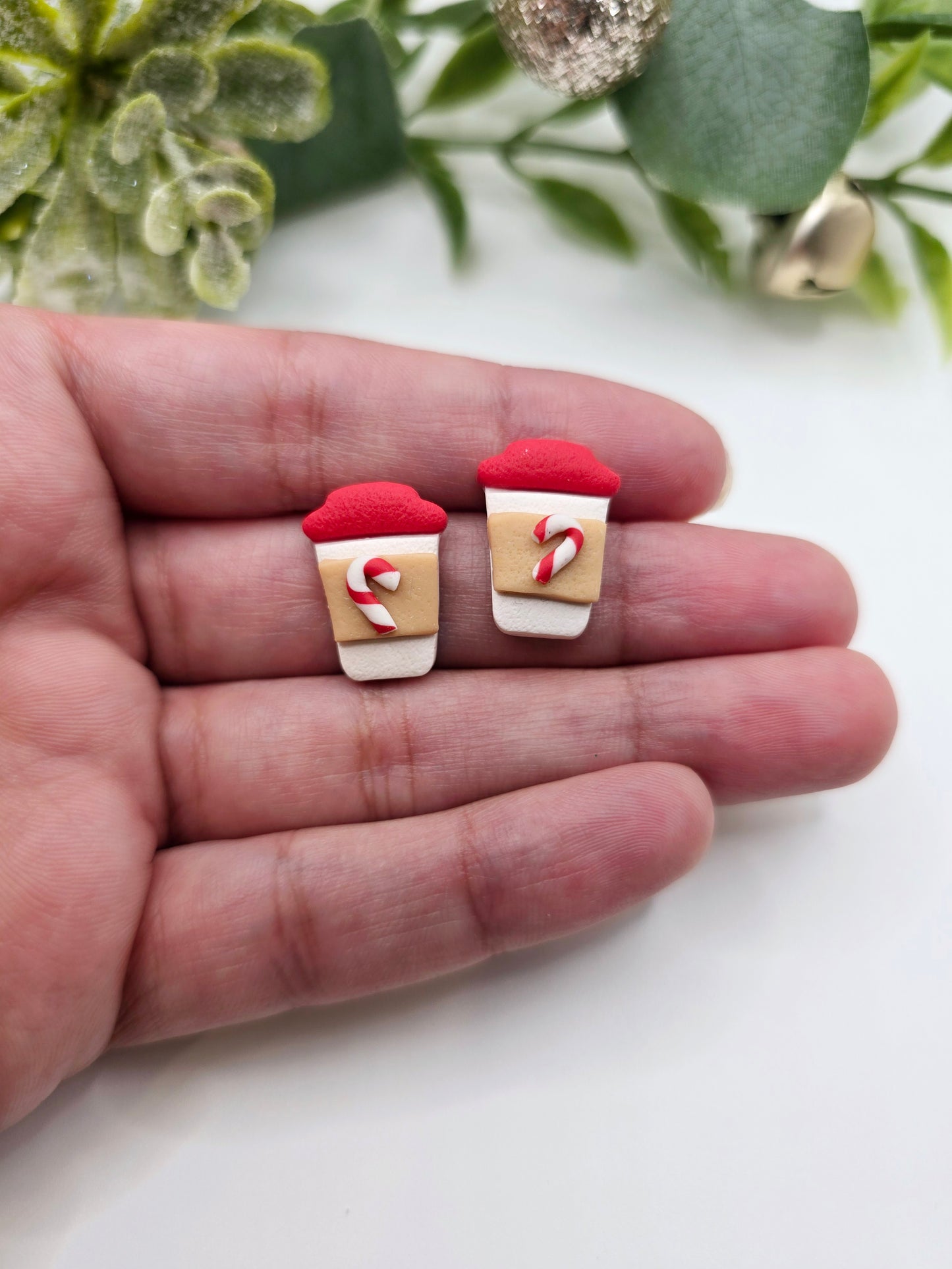 Peppermint Latte studs