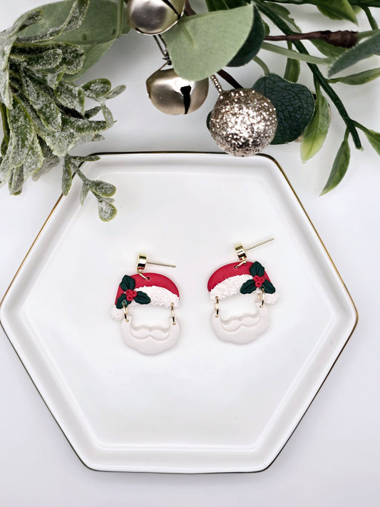 Santa Christmas earrings