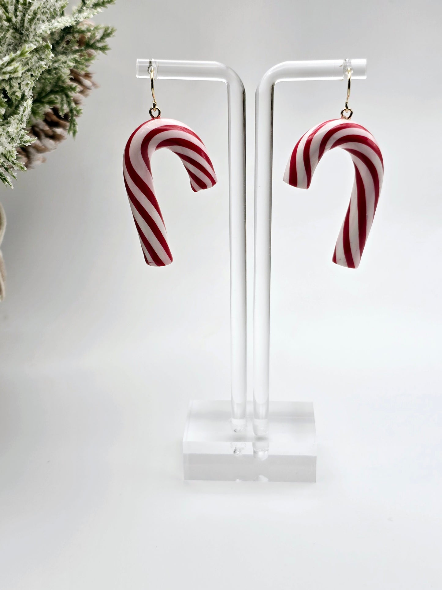 Candycane earrings