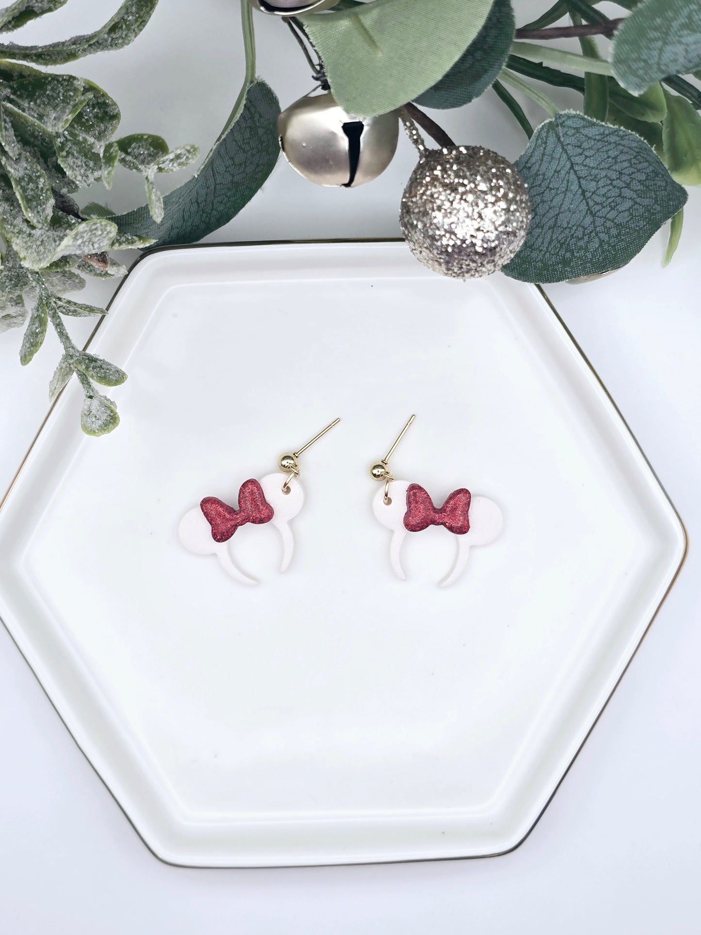 Mouse ears earrings