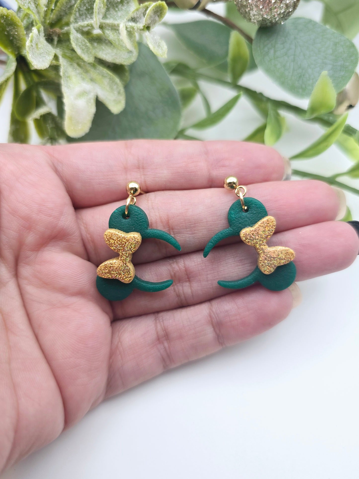 Mouse ears earrings