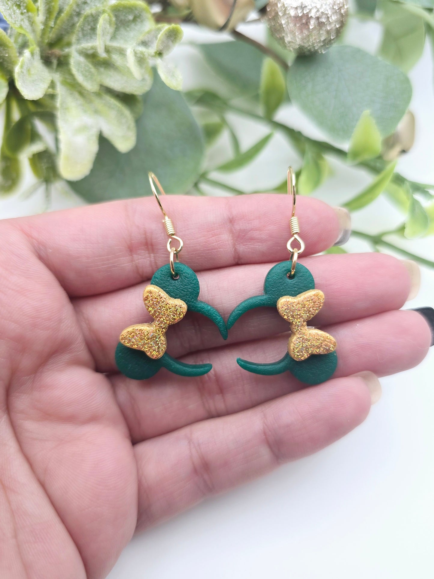 Mouse ears earrings