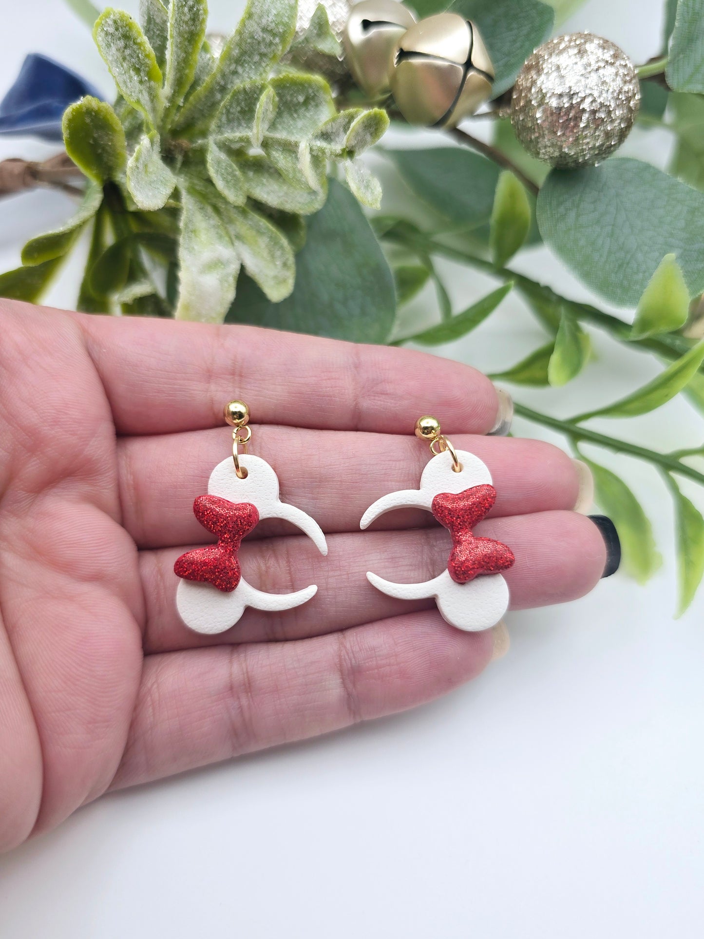 Mouse ears earrings