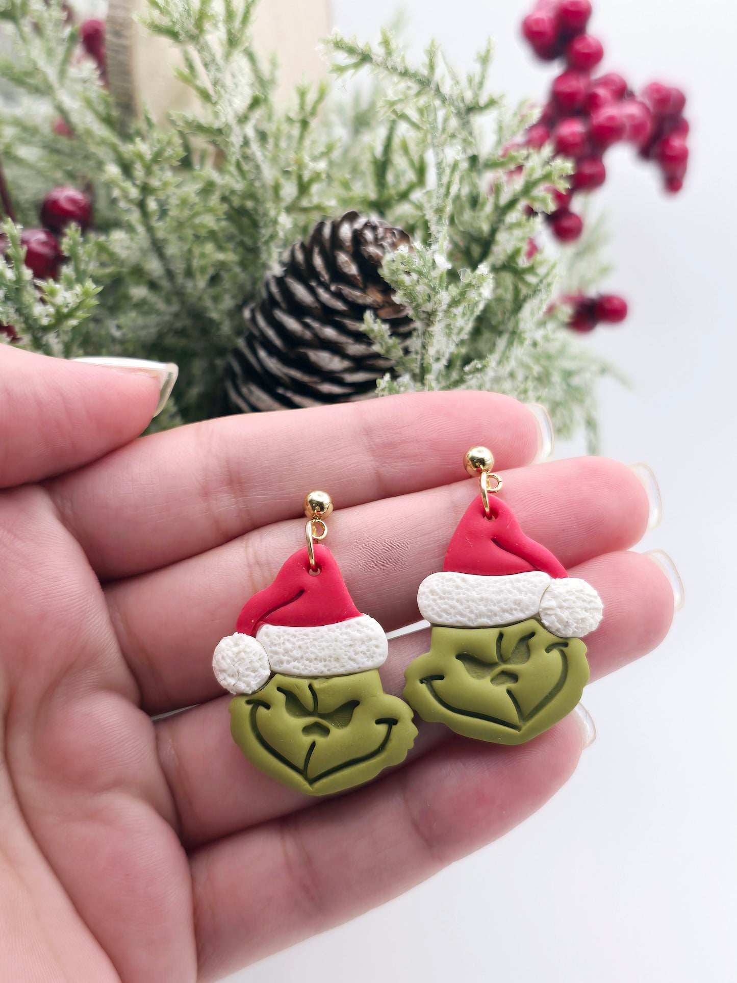 Grinch earrings