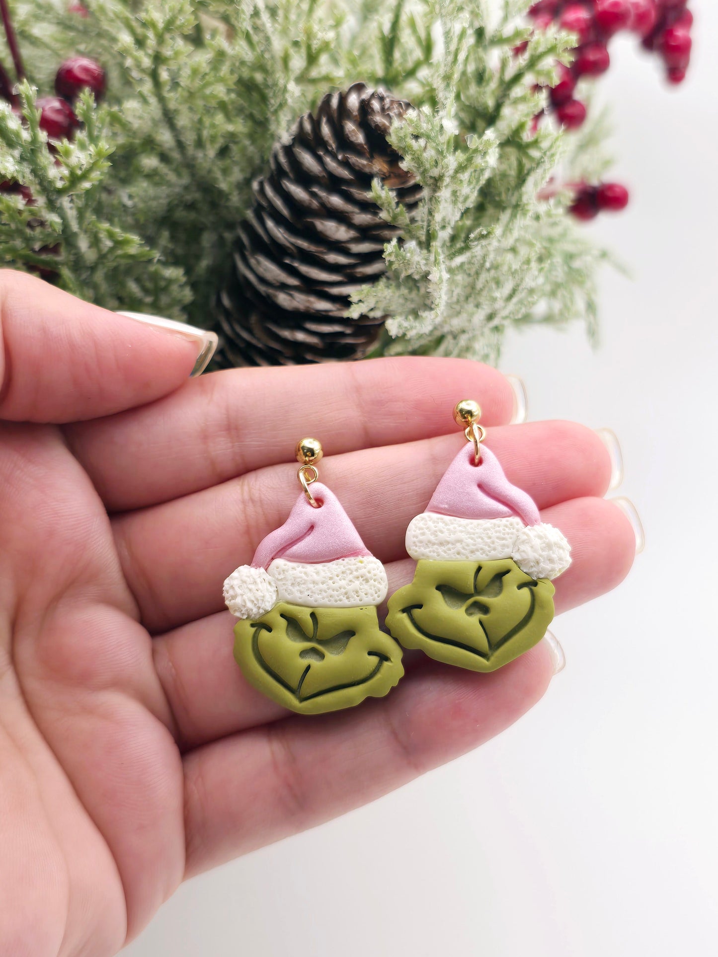 Grinch earrings