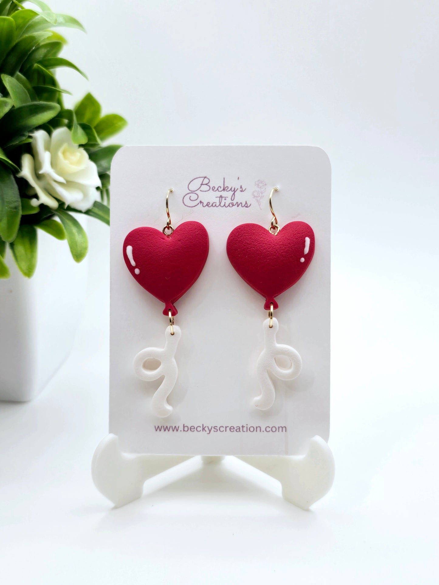 Heart Balloon earrings