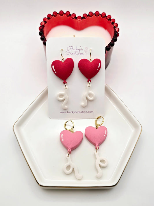 Heart Balloon earrings