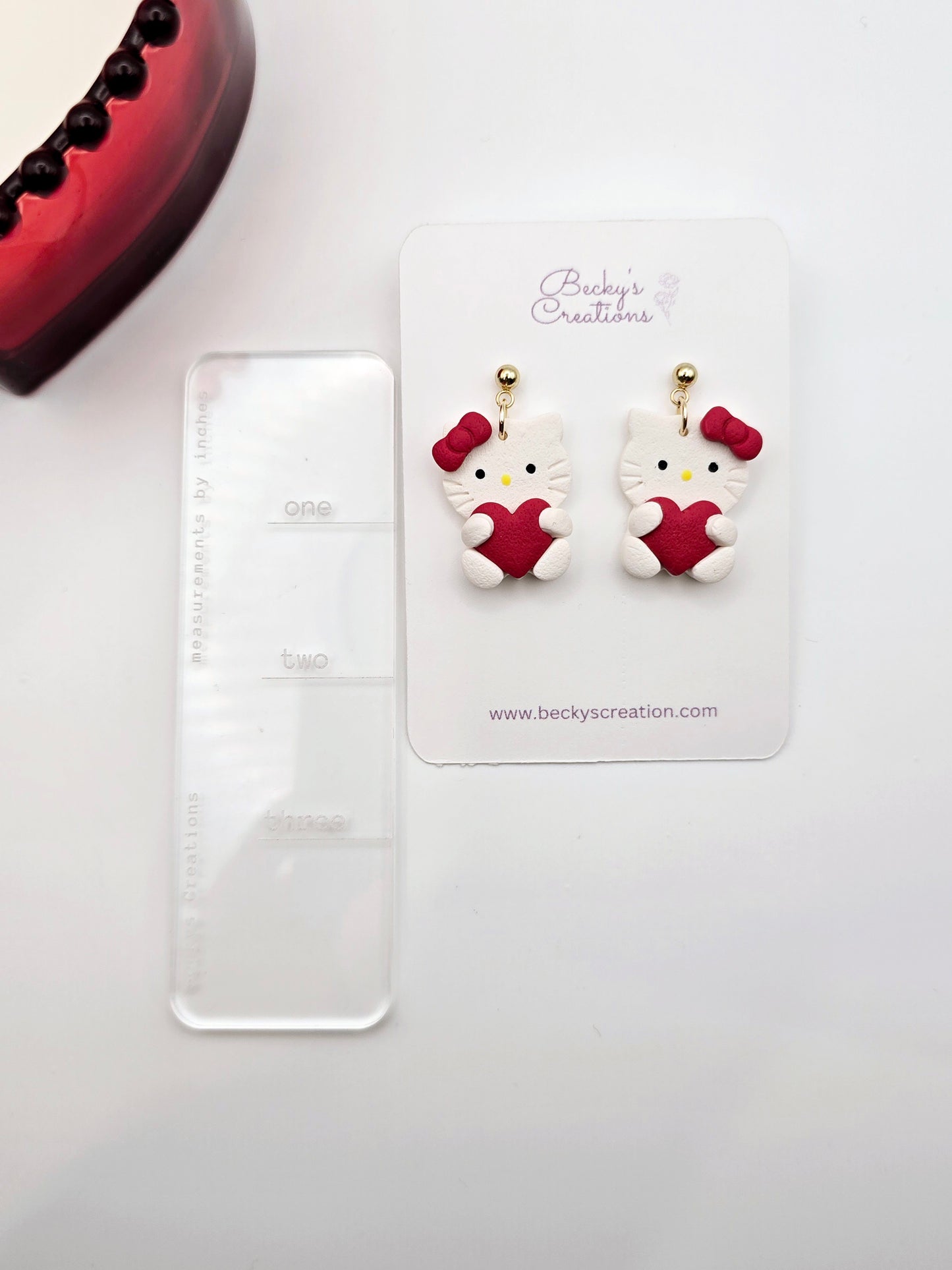 Kitty Valentines earrings