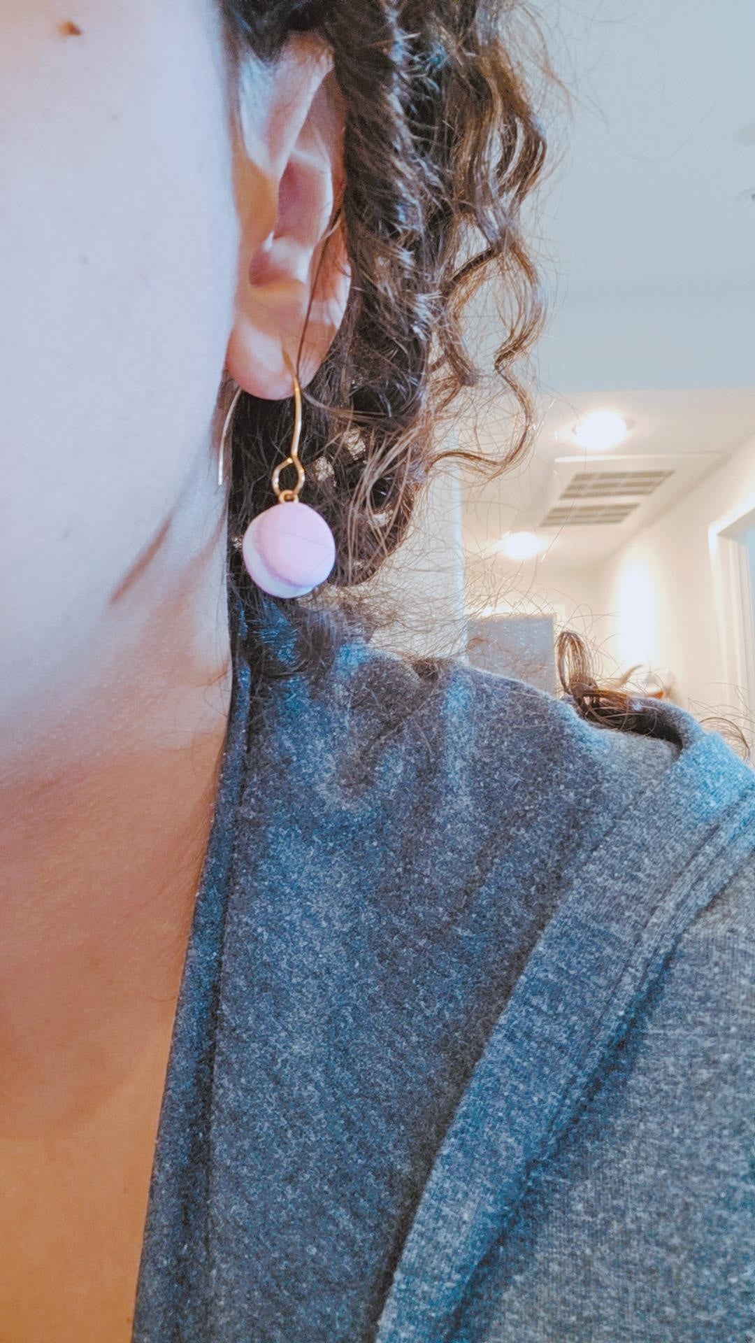 Macarons dangle earrings